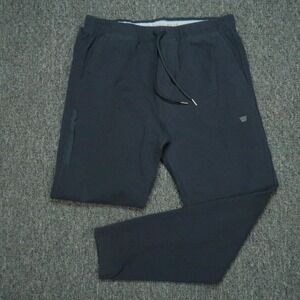 Mack Weldon Pants Mens Medium Tall Blue Ace Joggers Tapered Pockets Athletic